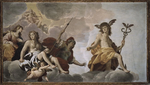 Gian Giacomo Barbelli - Il monte Olompo, Casa Mercanda, Calcinato 1